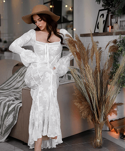 Sukienka midi Luna Satin